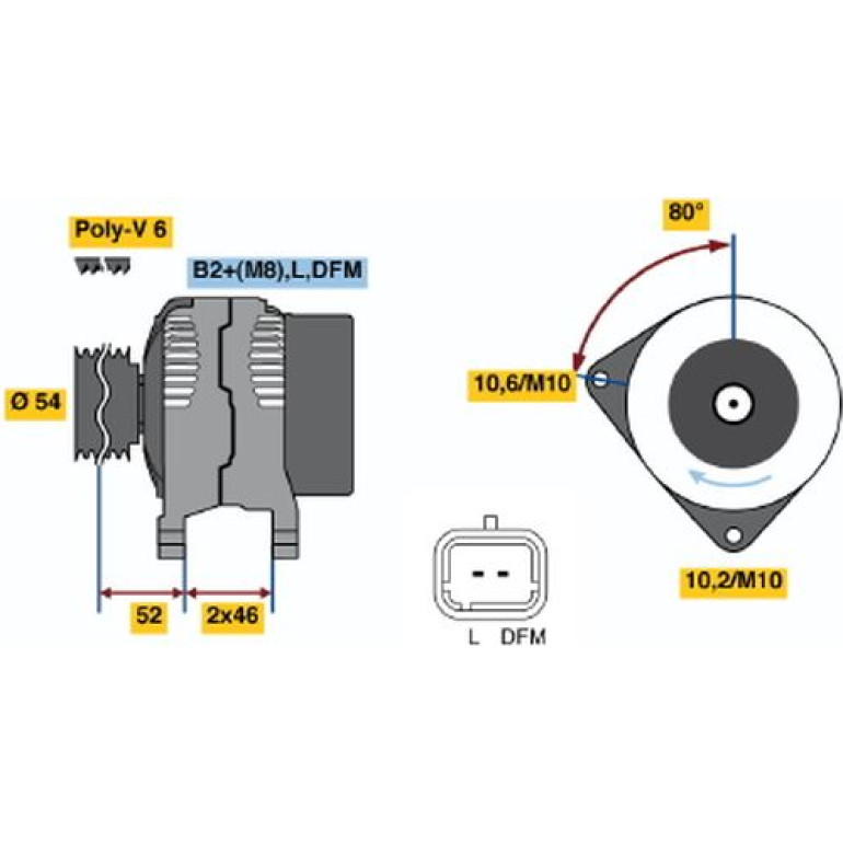 Generator 0 124 525 034 Generator 0 124 525 034