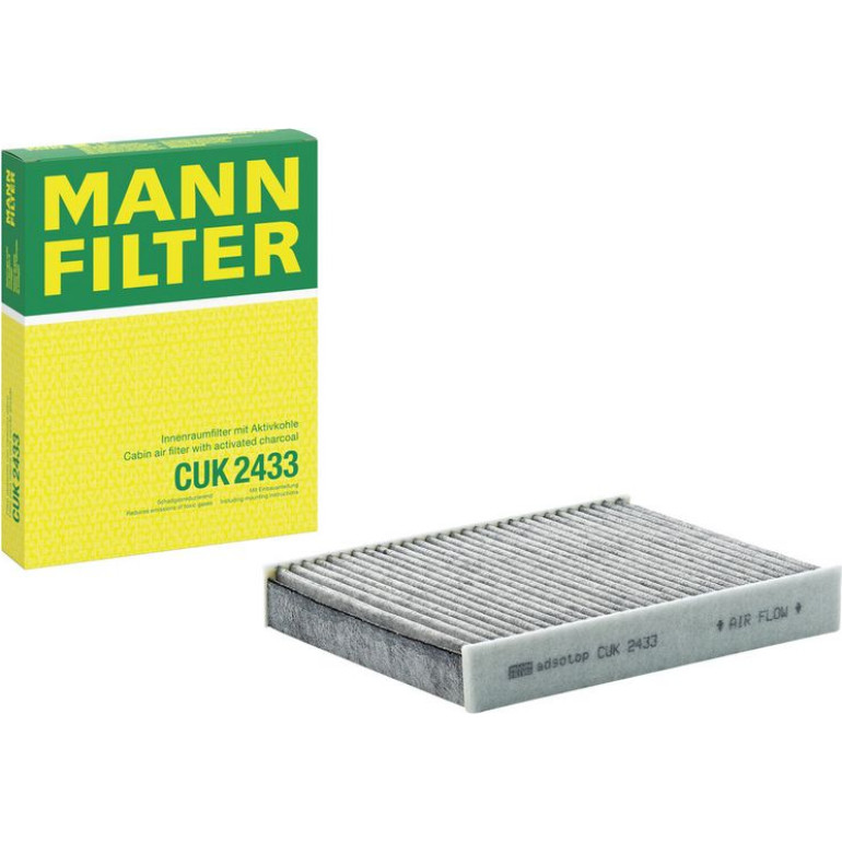 MANN-FILTER CUK 2433 Innenraumfilter, Aktivkohlefilter MANN-FILTER CUK 2433 Innenraumfilter, Aktivkohlefilter