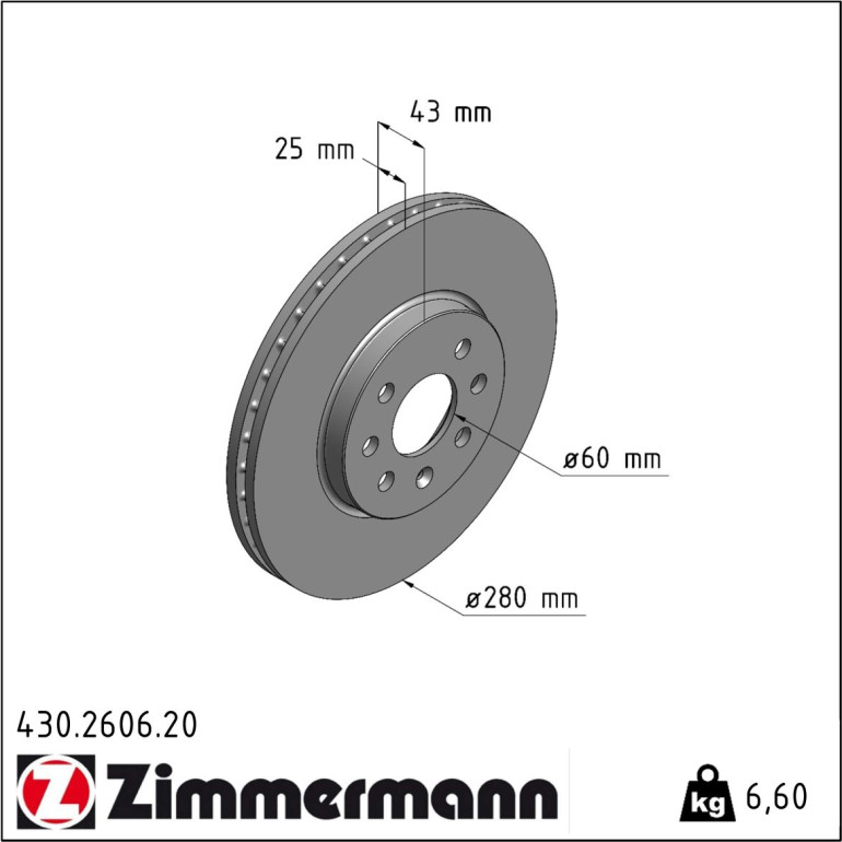 Bremsscheibe 430.2606.20