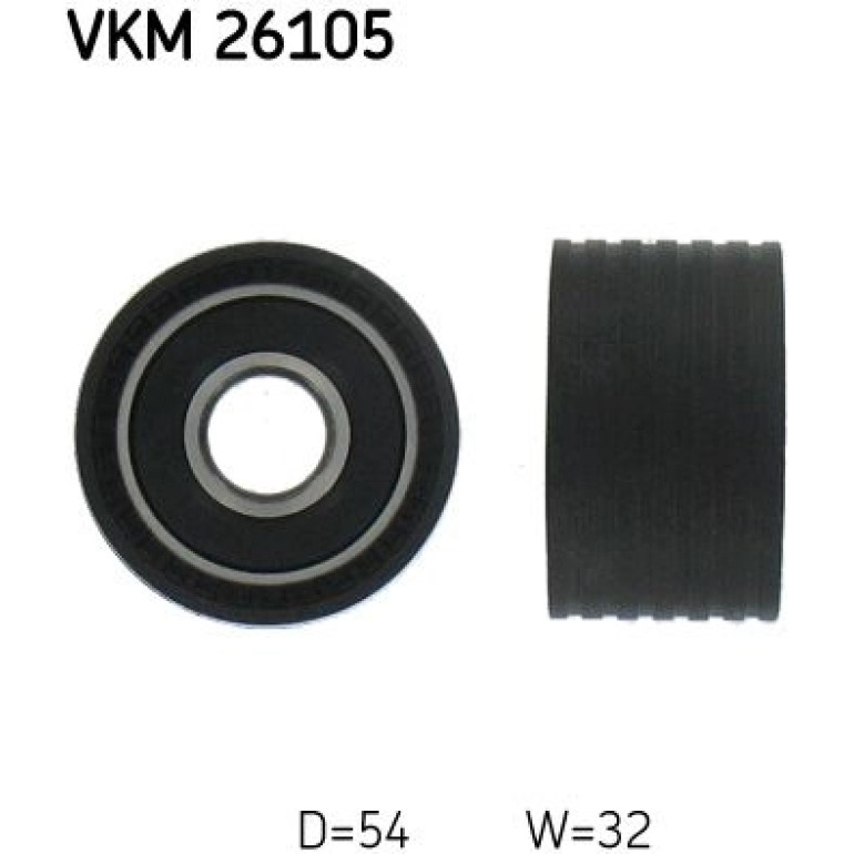 Umlenk-/Führungsrolle, Zahnriemen VKM 26105 Umlenk-/Führungsrolle, Zahnriemen VKM 26105