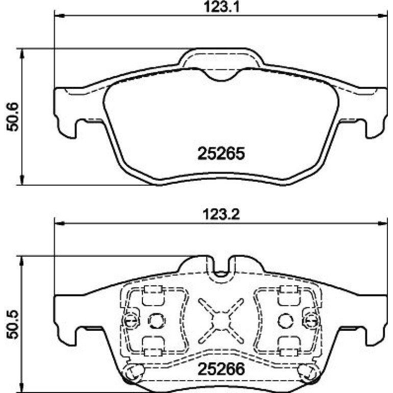 Bremsbelagsatz, Scheibenbremse 8DB 355 017-341