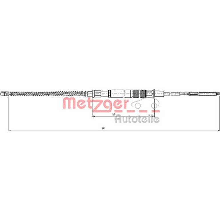 Seilzug, Feststellbremse 10.7409 Seilzug, Feststellbremse 10.7409