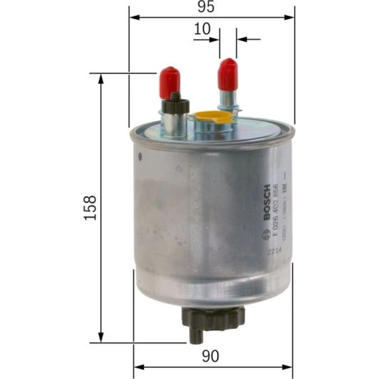 Kraftstofffilter F 026 402 856 Kraftstofffilter F 026 402 856