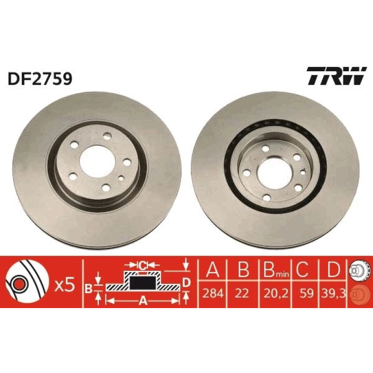 Bremsscheibe DF2759 Bremsscheibe DF2759