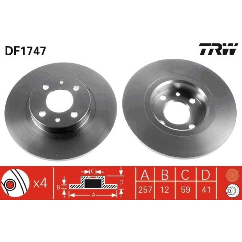 Bremsscheibe DF1747