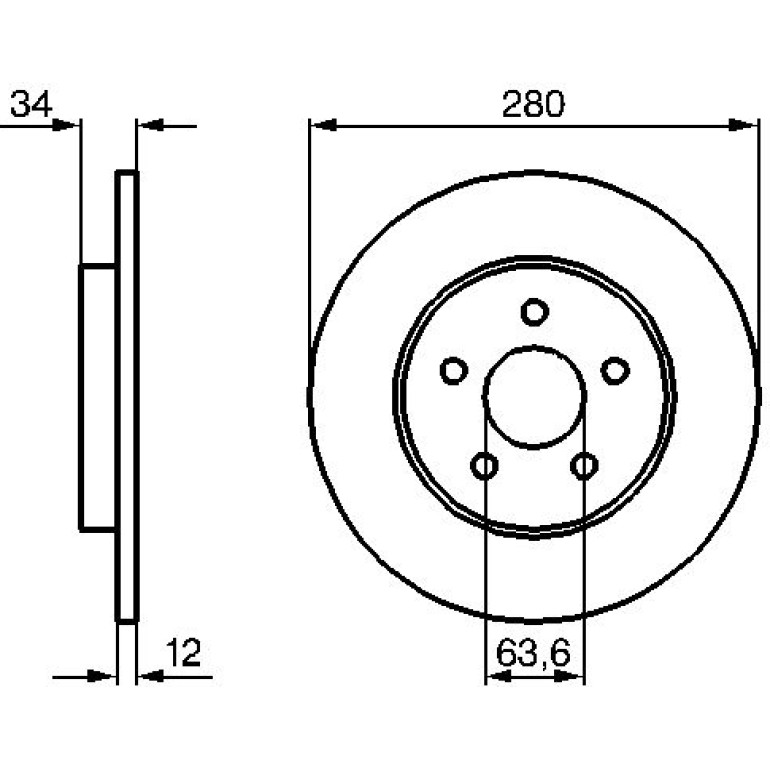 Bremsscheibe 0 986 479 B65 Bremsscheibe 0 986 479 B65
