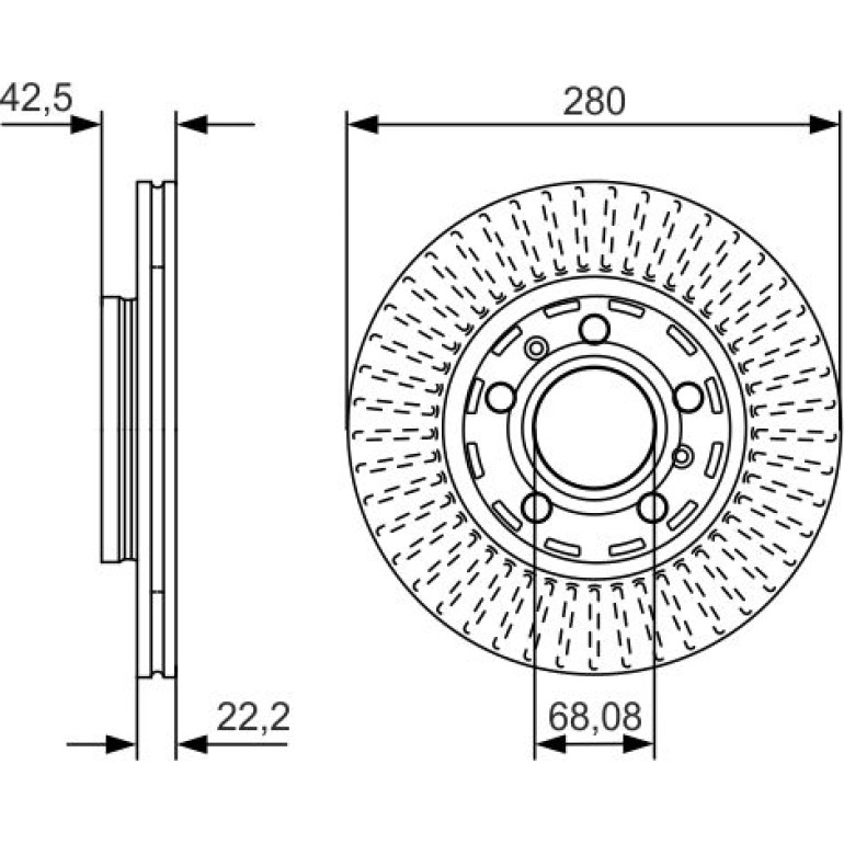 Bremsscheibe 0 986 479 C89 Bremsscheibe 0 986 479 C89