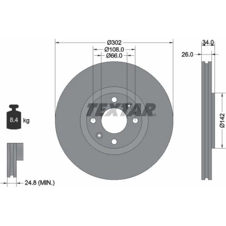 Bremsscheibe 92133203 Bremsscheibe 92133203