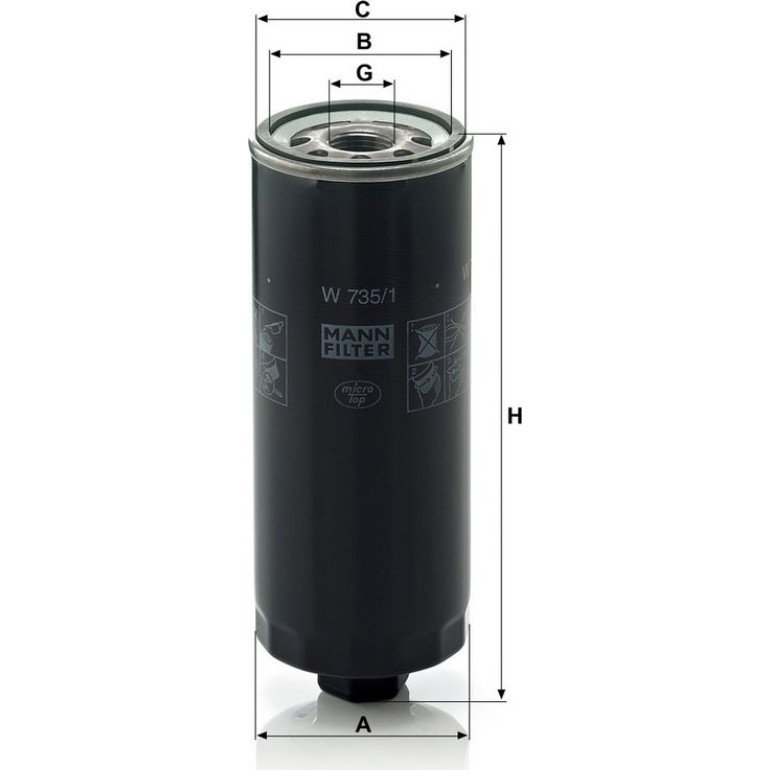 Ölfilter W 735/1 Ölfilter W 735/1