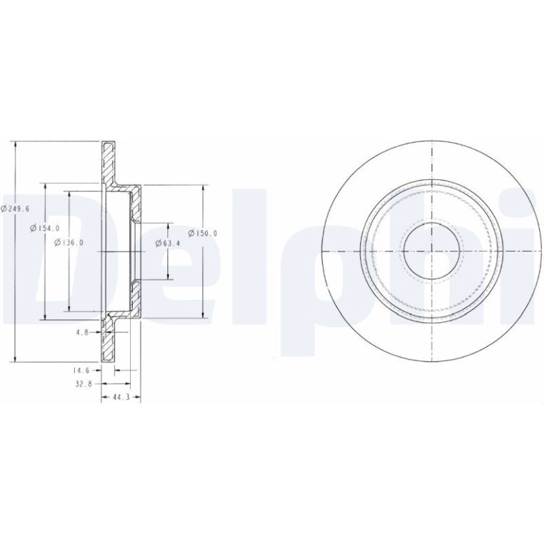 Bremsscheibe BG3673 Bremsscheibe BG3673