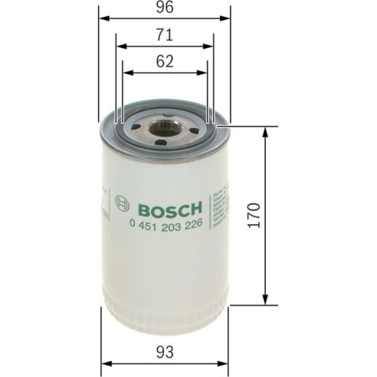 BOSCH 0 451 203 226 Ölfilter