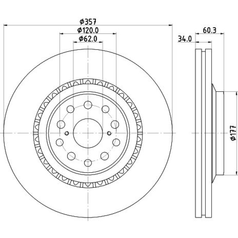 Bremsscheibe 8DD 355 116-921