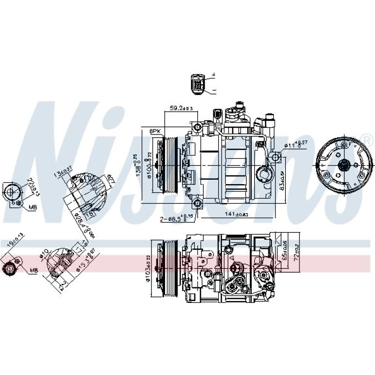Kompressor, Klimaanlage 89052 Kompressor, Klimaanlage 89052