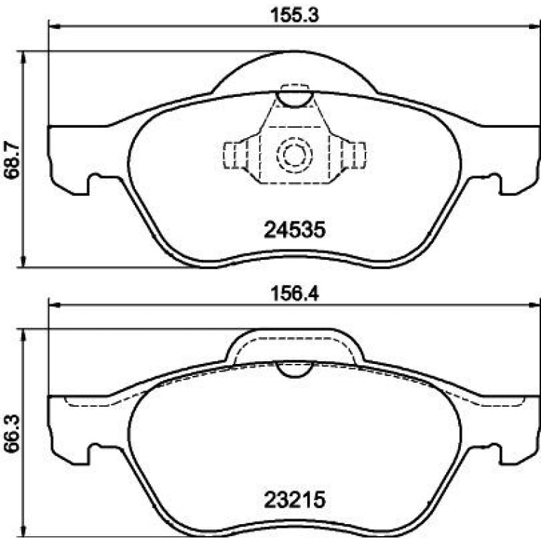 Bremsbelagsatz, Scheibenbremse 8DB 355 013-271 Bremsbelagsatz, Scheibenbremse 8DB 355 013-271