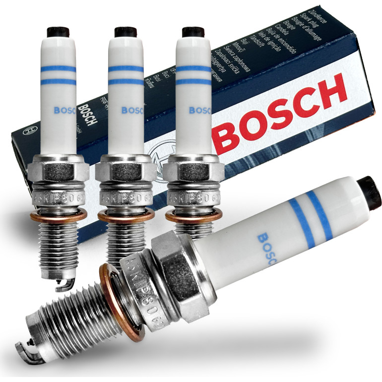 BOSCH | Zündkerze | 4x 0 241 145 528 für VW AUDI SKODA SEAT