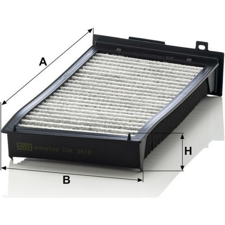 MANN-FILTER CUK 3518 Innenraumfilter, Aktivkohlefilter MANN-FILTER CUK 3518 Innenraumfilter, Aktivkohlefilter