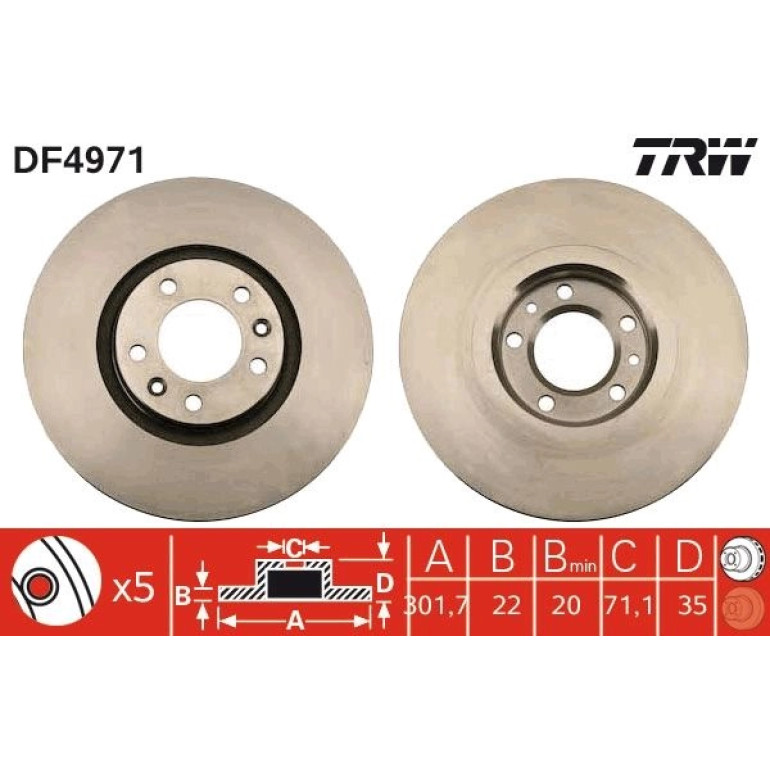 Bremsscheibe DF4971