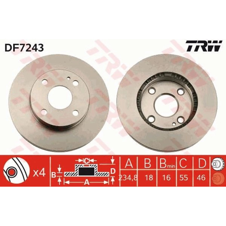 Bremsscheibe DF7243