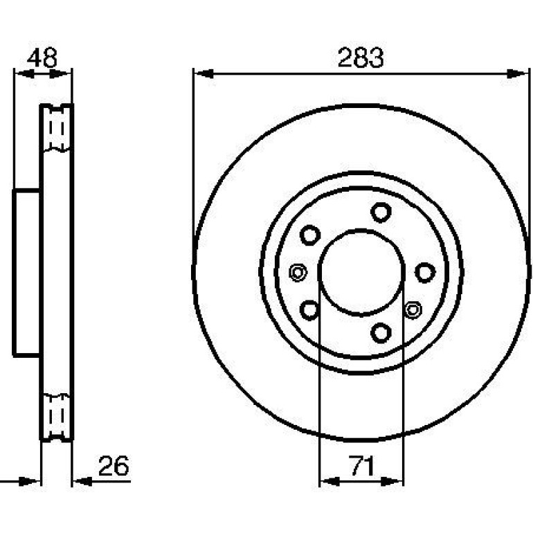 Bremsscheibe 0 986 478 125 Bremsscheibe 0 986 478 125