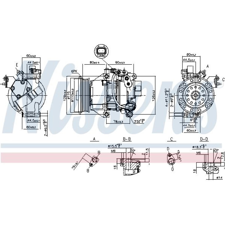 Kompressor, Klimaanlage 89554 Kompressor, Klimaanlage 89554