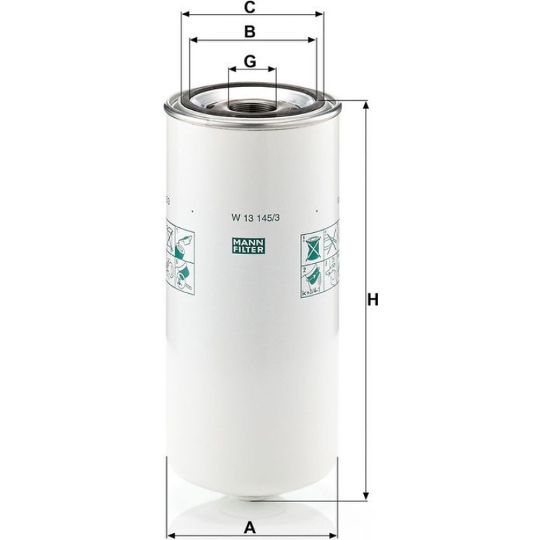 Ölfilter W 13 145/3 Ölfilter W 13 145/3
