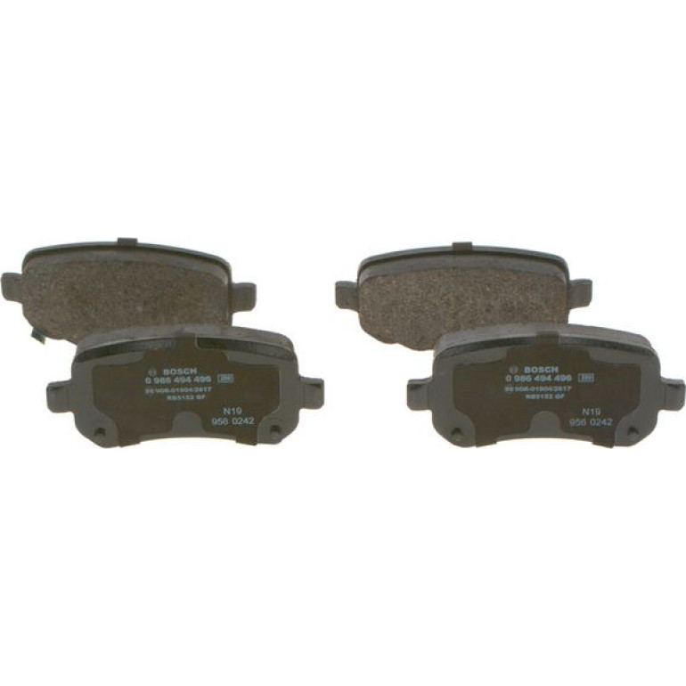 Bremsbelagsatz, Scheibenbremse 0 986 494 496 Bremsbelagsatz, Scheibenbremse 0 986 494 496