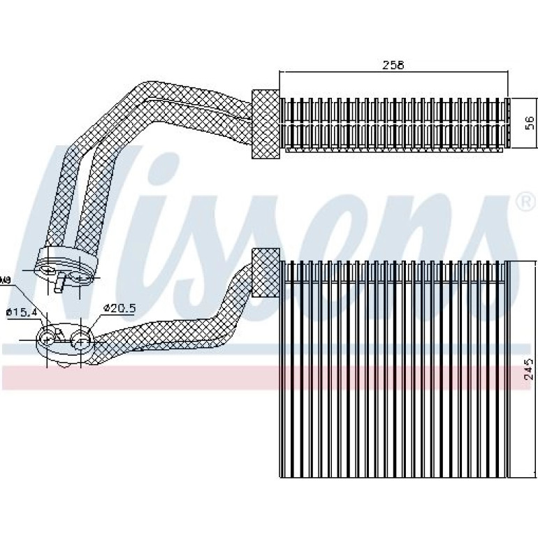 Verdampfer, Klimaanlage 92293 Verdampfer, Klimaanlage 92293
