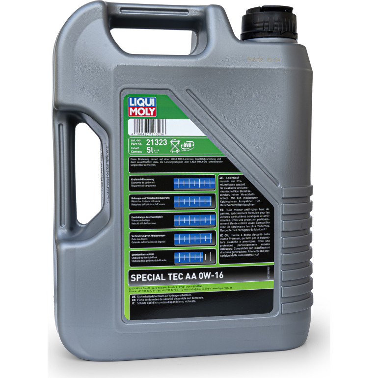 LIQUI MOLY 21323 Special Tec AA 0W-16 Motoröl, 5L