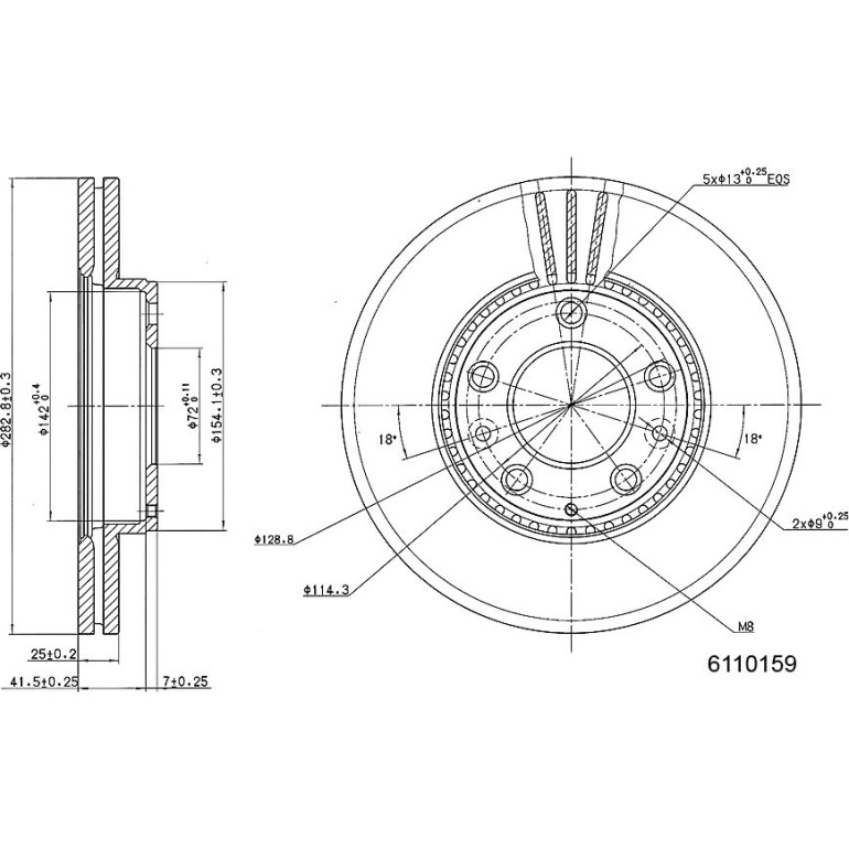 Bremsscheibe 6110159
