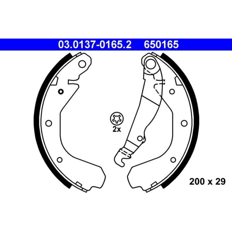 Bremsbackensatz 03.0137-0165.2 Bremsbackensatz 03.0137-0165.2