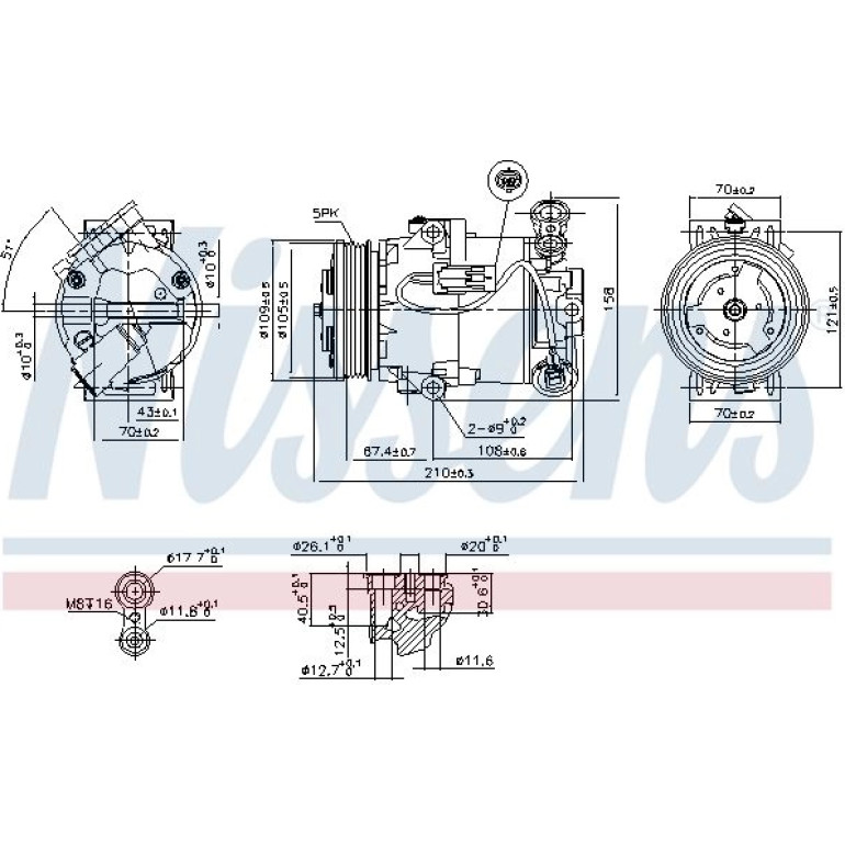 Kompressor, Klimaanlage 89215 Kompressor, Klimaanlage 89215
