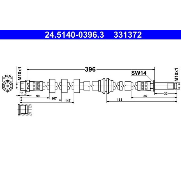 Bremsschlauch 24.5140-0396.3
