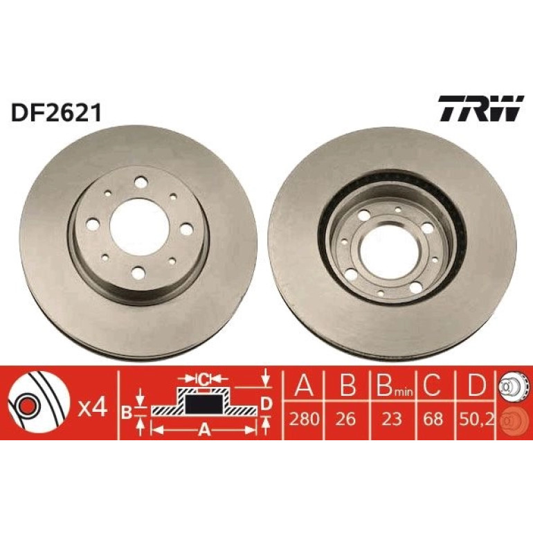 Bremsscheibe DF2621 Bremsscheibe DF2621