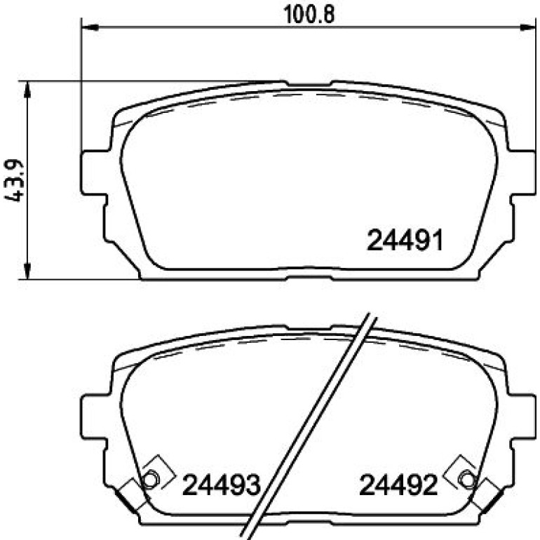 Bremsbelagsatz, Scheibenbremse 8DB 355 012-971 Bremsbelagsatz, Scheibenbremse 8DB 355 012-971