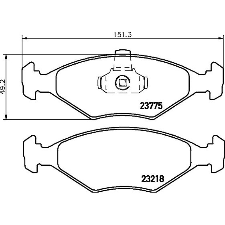 Bremsbelagsatz, Scheibenbremse 8DB 355 008-511 Bremsbelagsatz, Scheibenbremse 8DB 355 008-511