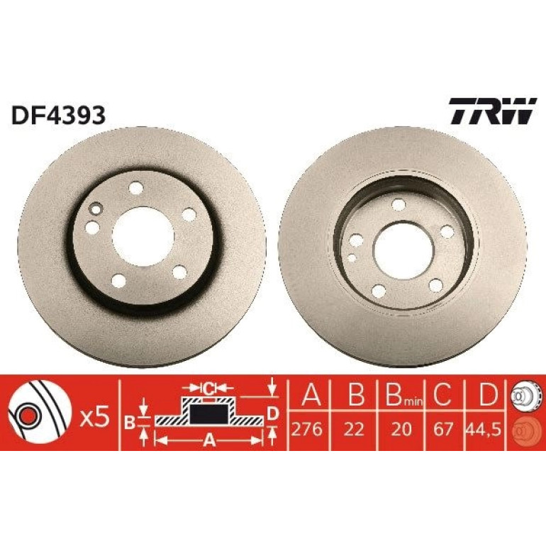 Bremsscheibe DF4393