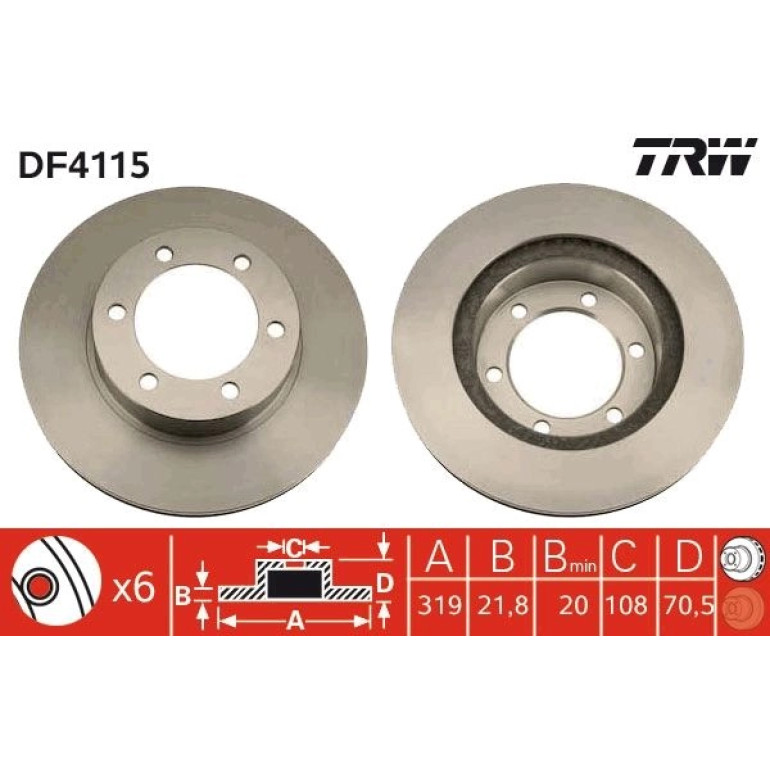 Bremsscheibe DF4115