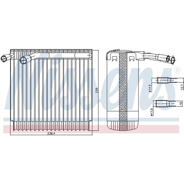 Verdampfer, Klimaanlage 92129 Verdampfer, Klimaanlage 92129