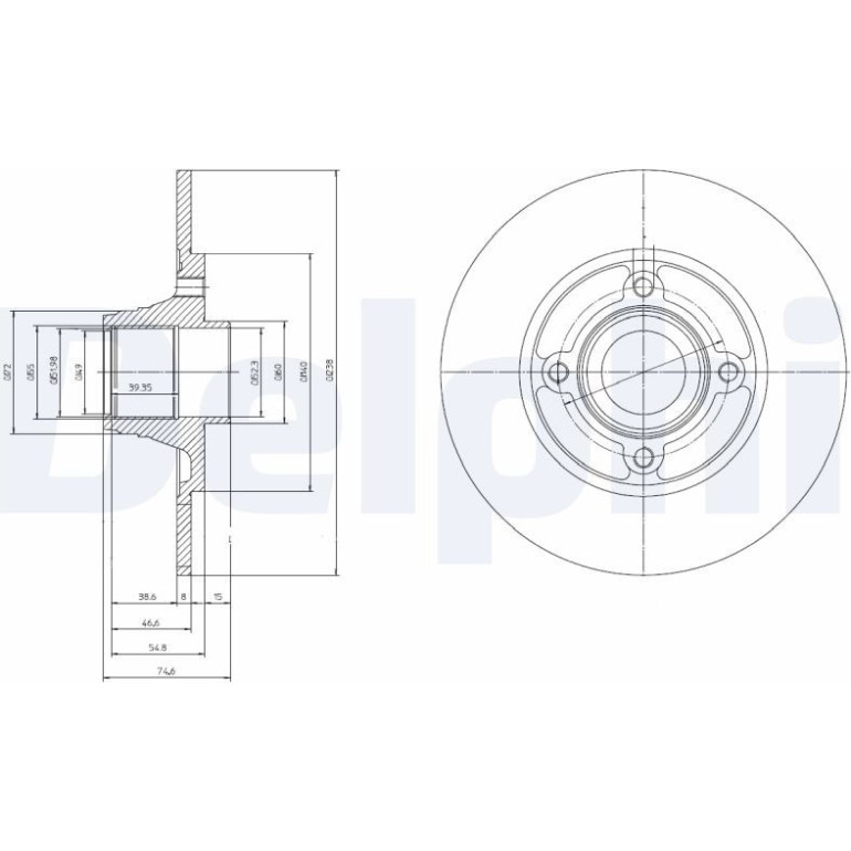 Bremsscheibe BG9033RS