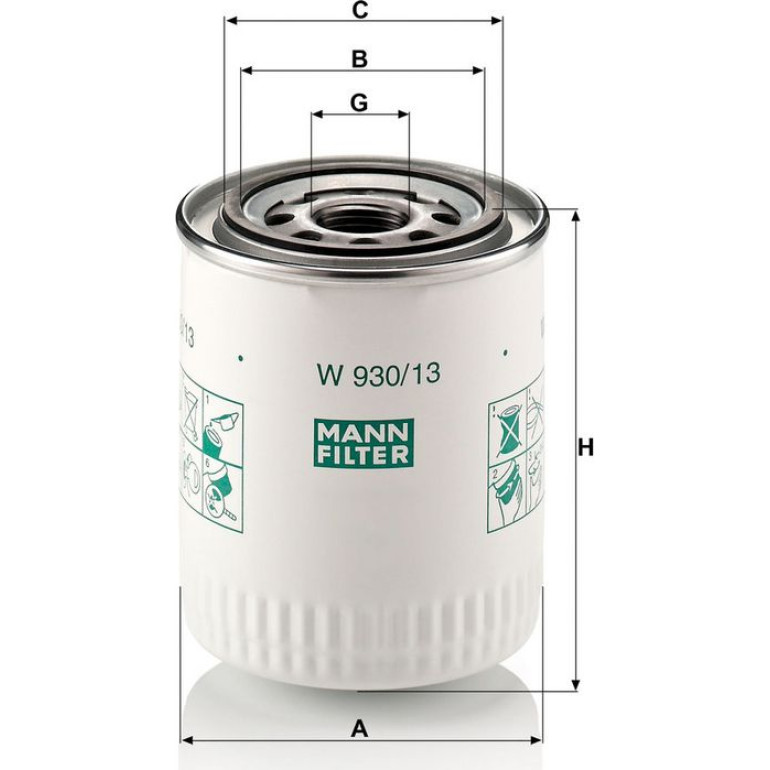 Ölfilter W 930/13 Ölfilter W 930/13