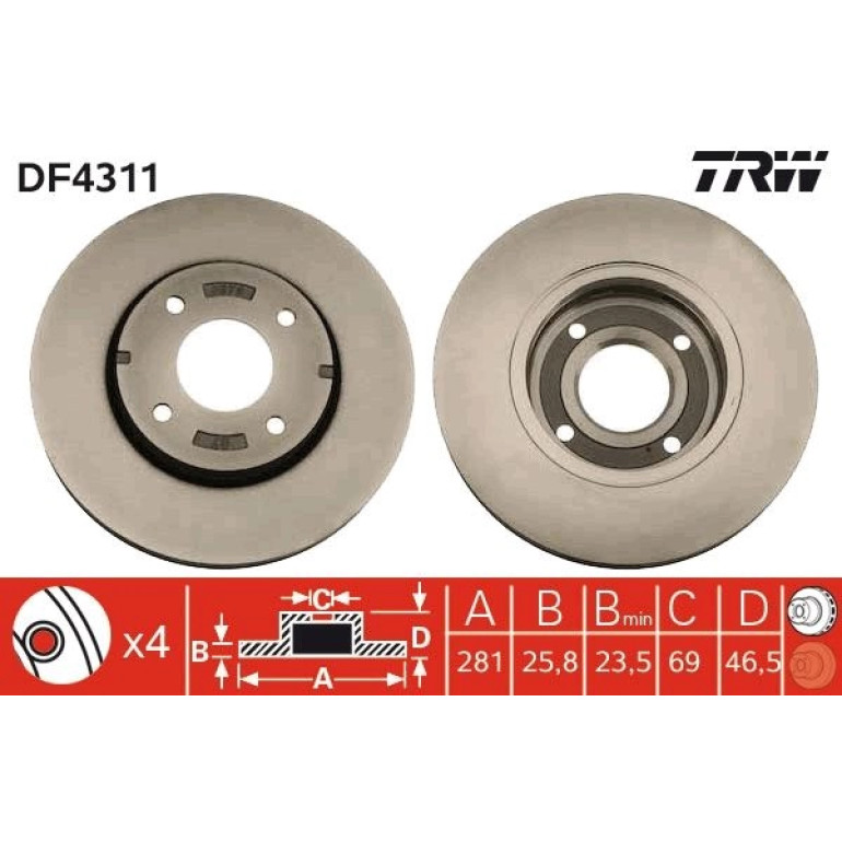 Bremsscheibe DF4311