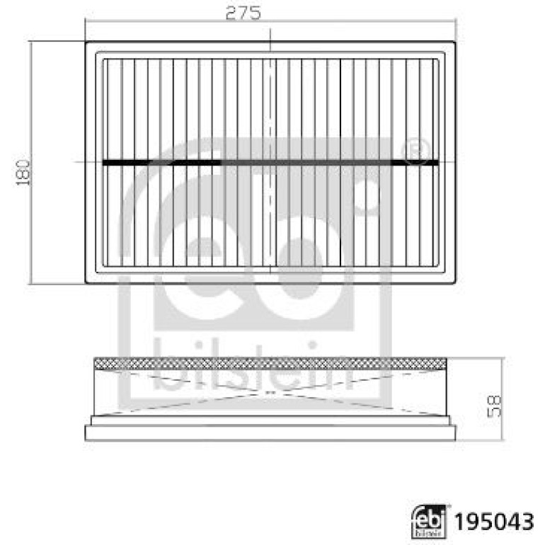 Luftfilter 195043 Luftfilter 195043