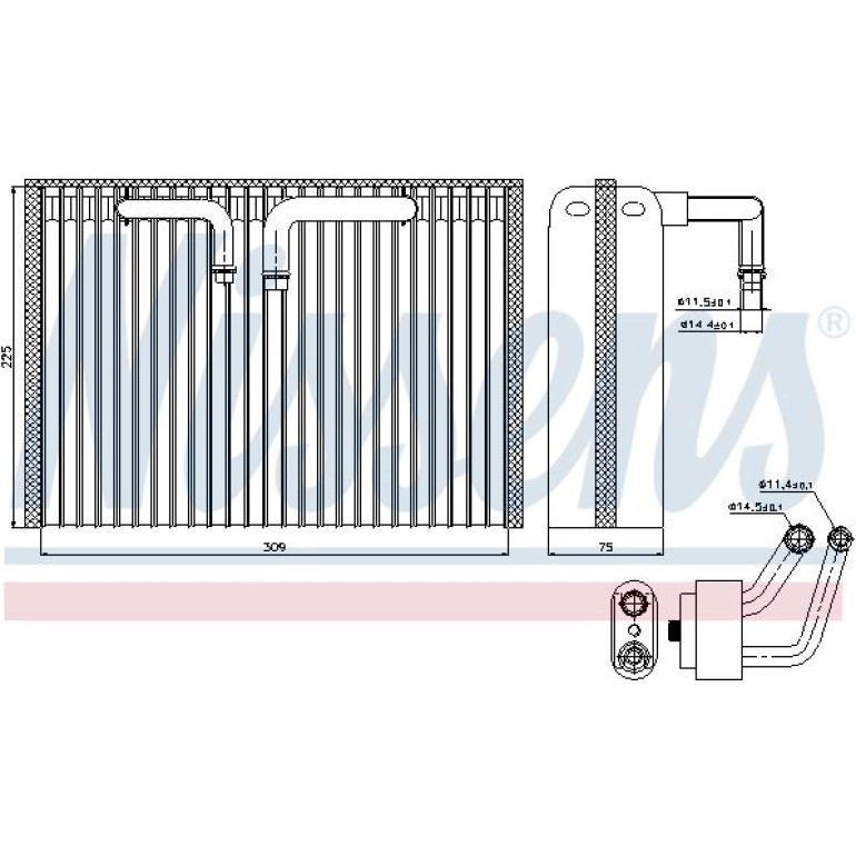 Verdampfer, Klimaanlage 92296 Verdampfer, Klimaanlage 92296