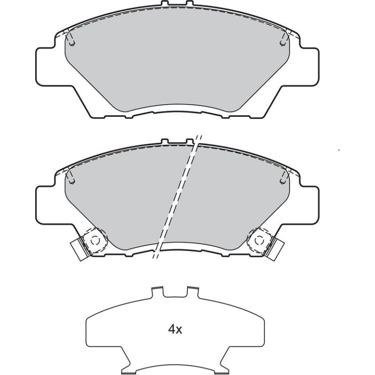 Bremsbelagsatz, Scheibenbremse 601379