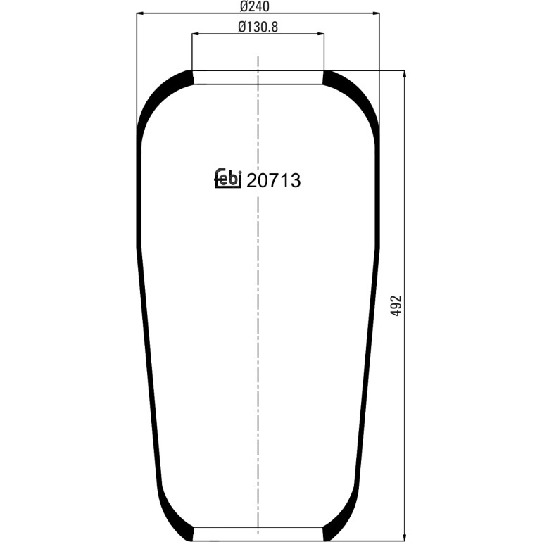 FEBI BILSTEIN 20713 Federbalg, Luftfederung FEBI BILSTEIN 20713 Federbalg, Luftfederung