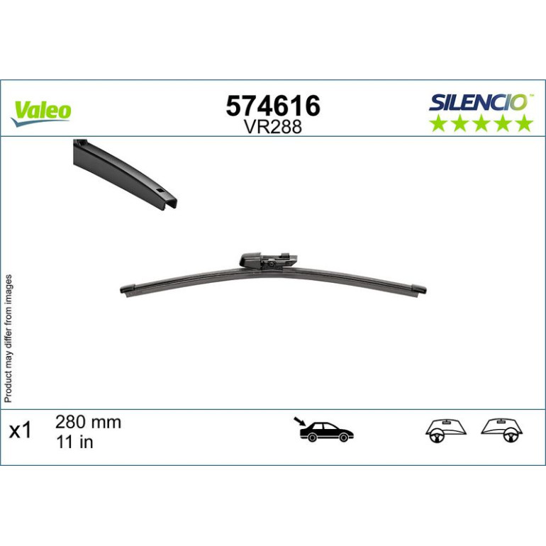 VALEO 574616 Heckscheibenwischerblatt hinten SILENCIO