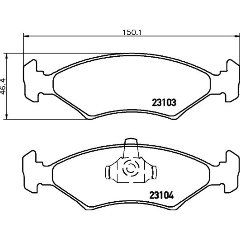 Bremsbelagsatz, Scheibenbremse 8DB 355 008-331 Bremsbelagsatz, Scheibenbremse 8DB 355 008-331