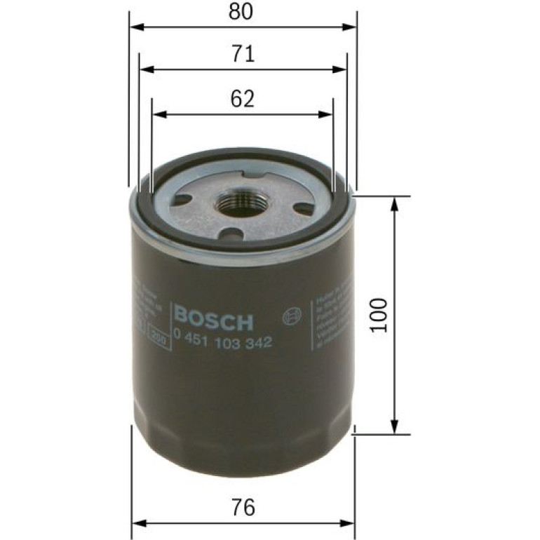 BOSCH 0 451 103 342 Ölfilter BOSCH 0 451 103 342 Ölfilter