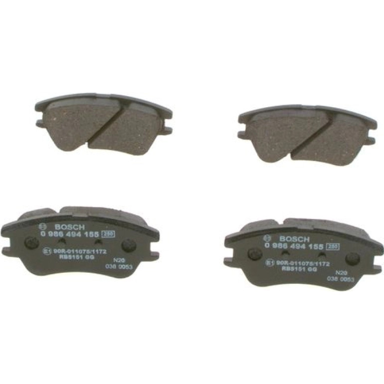 Bremsbelagsatz, Scheibenbremse 0 986 494 155 Bremsbelagsatz, Scheibenbremse 0 986 494 155