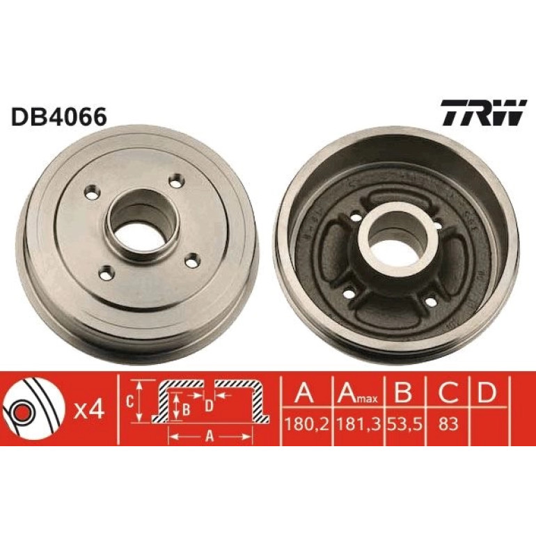 Bremstrommel DB4066